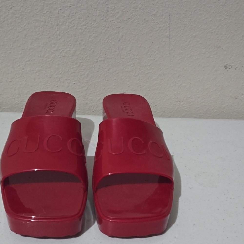 Gucci Red Mules